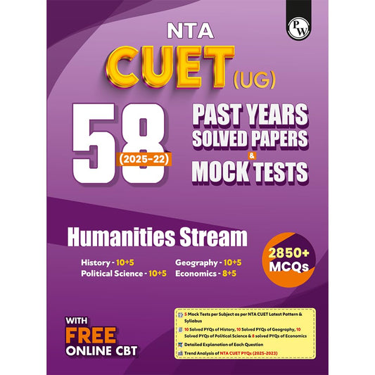 PW CUET Humanities Stream Paperwise PYQs