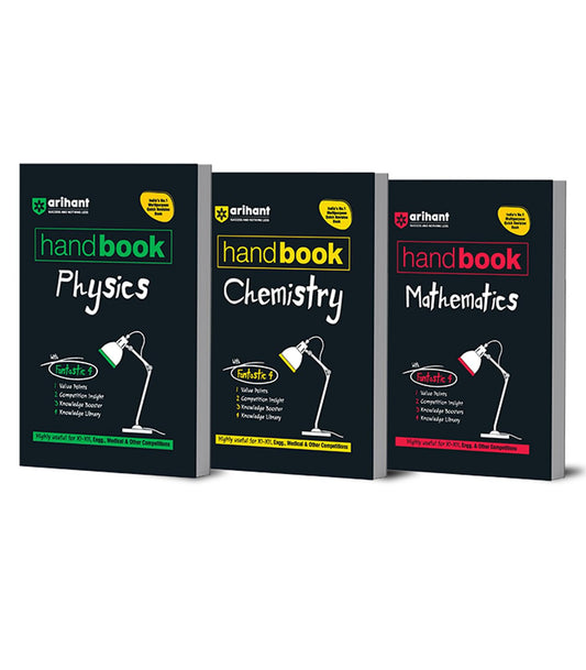 Arihant Handbook Physics, Chemistry & Math Class 11–12 | Quick Revision Guide | JEE, CBSE, Medical & Engineering Exams | Value Points, Insights & Knowledge Boosters | English Medium