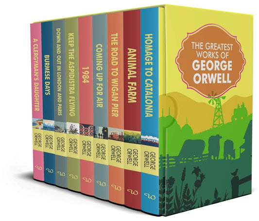 Box Set Greatest Works Of George Orwell Sets Of 9 Books