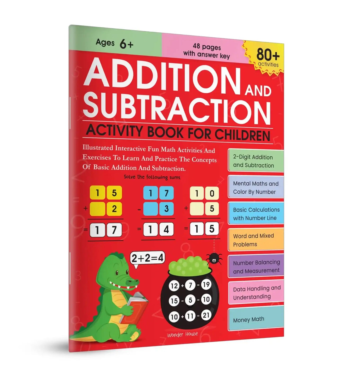 Addition And Subtraction Activity Book For Children - 80+ Activities Inside