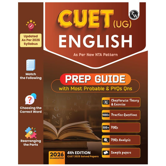 PW CUET (UG) English Chapterwise & Topicwise Question (2023–2025) for