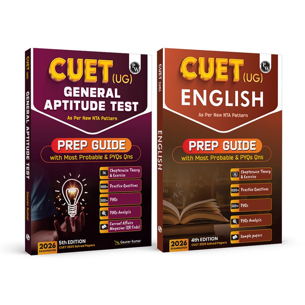 PW CUET UG Entrance Exam Books 2026 – General Test (GT/Section III)