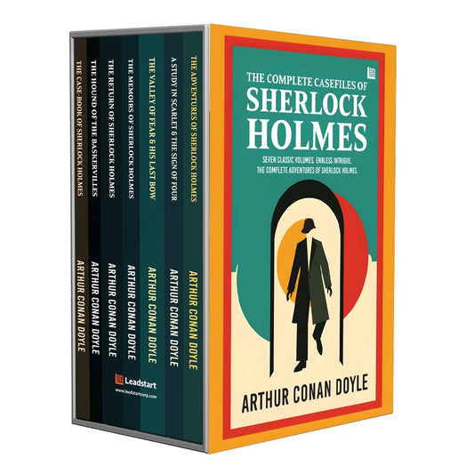 The Complete Casefiles of Sherlock Holmes - Set of 7 Books [Premium Paperback] English Novels | Sherlock Holmes Books Set | Mystery Thriller Books |For Fans of Agatha Christie Books Set & Famous Five