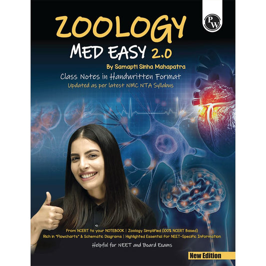 Pw Zoology Med Easy 2.0 for Neet and Board Exams 2025-26 | Flowcharts,