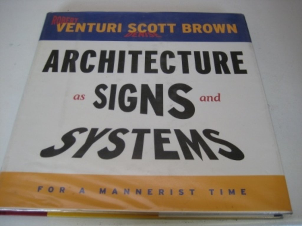 Architecture As Signs And Systems