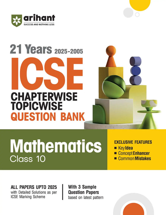 Arihant Icse Chapterwise Maths Paper