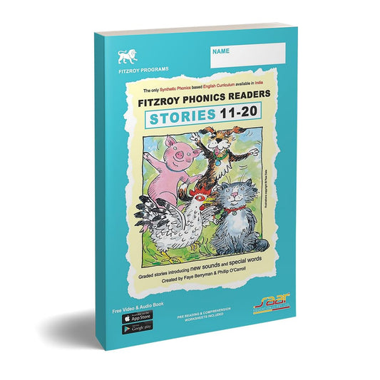 Fitzroy Phonics Readers Stories 11–20 by Saar Education | Graded Synthetic Phonics Storybooks Introducing New Sounds and Special Words | Audio Supported – Scan, Watch & Listen | For Ages 5–7