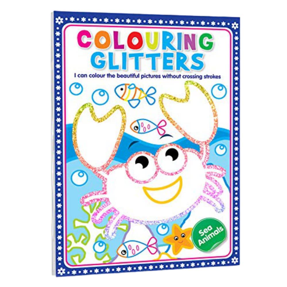 COLOURING GLITTERS I CAN COLOR THE BEAUTIFUL PICTURES WITHOUT CROSSING STROKES
