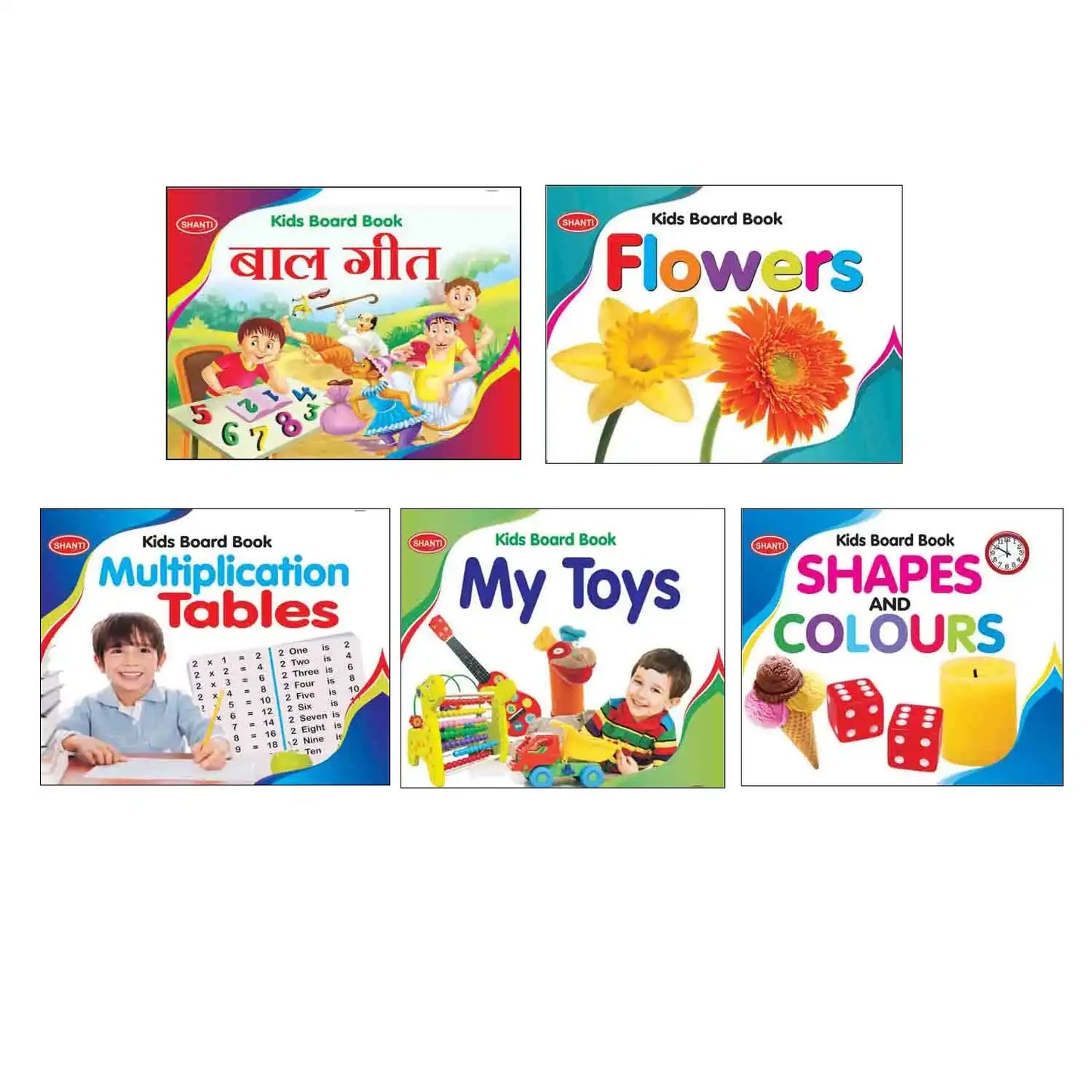 Kids Board Bk Sapes & Colours