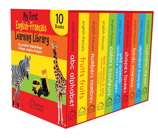 My First English-French Learning Library (Ma Première Bibliothèque Bilingue Anglais-Français) : Boxs