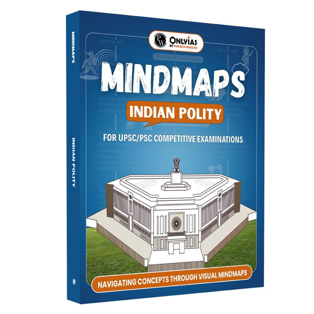 PW UPSC Mindmaps Indian Polity For UPSC/PSC Competitive Examinations | Navigating Concepts Through Visual Mindmaps [Paperback] PW