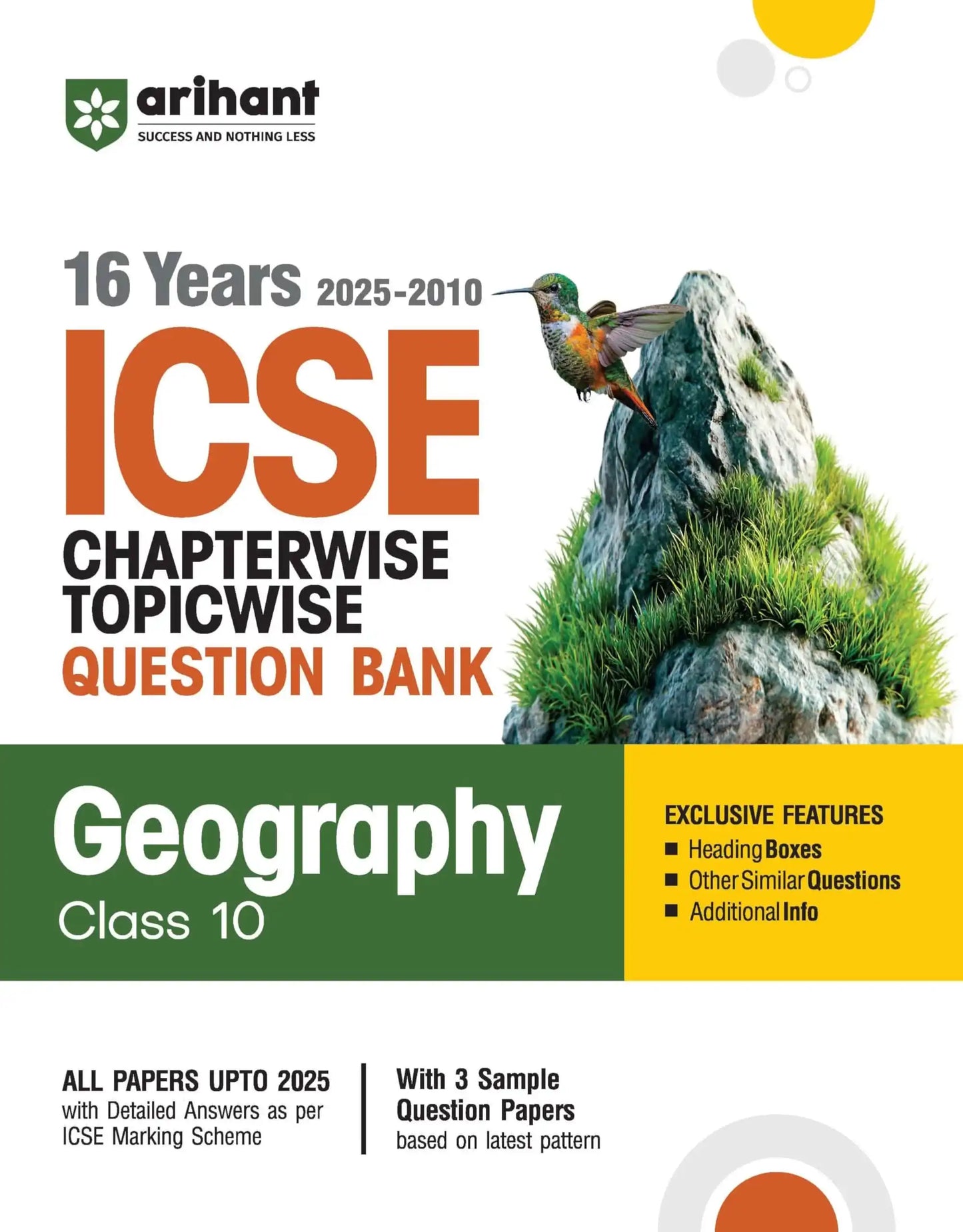 Arihant Icse Chapterwise Geography  Paper