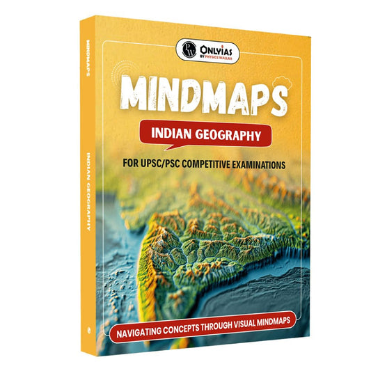PW UPSC Mindmaps Indian Geography For UPSC/PSC Competitive Examinations | Navigating Concepts Through Visual Mindmaps [Paperback] PW