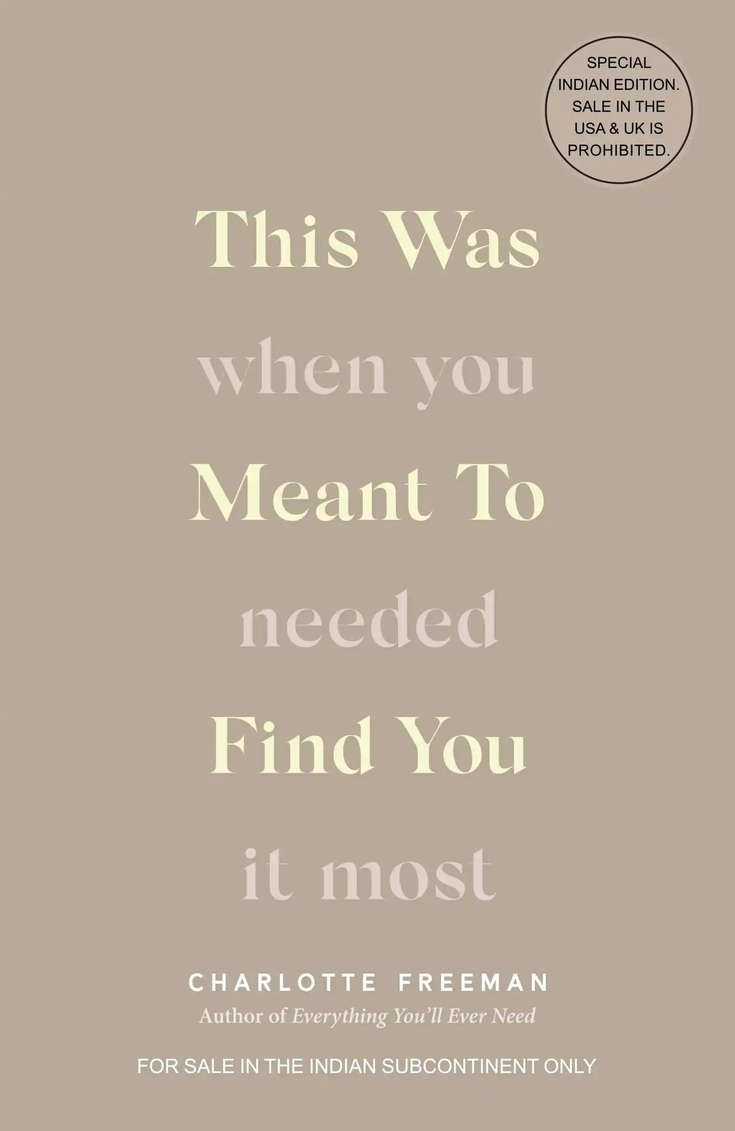 This Was Meant To Find You