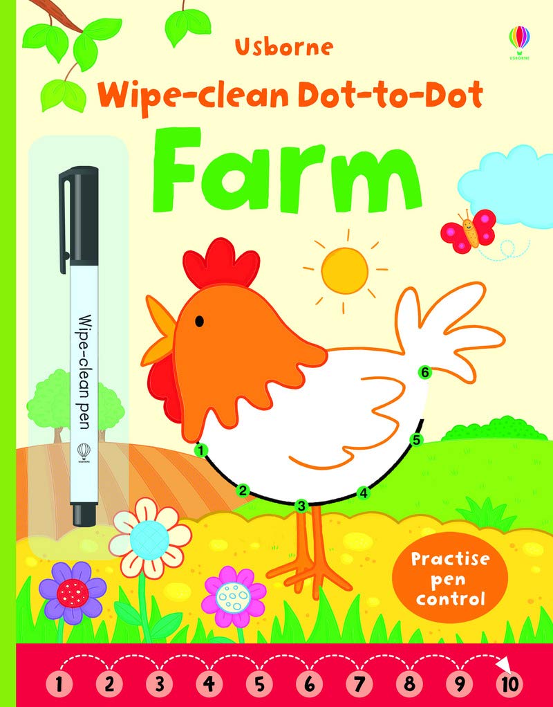 Wipe-Clean Dot-To-Dot Farm