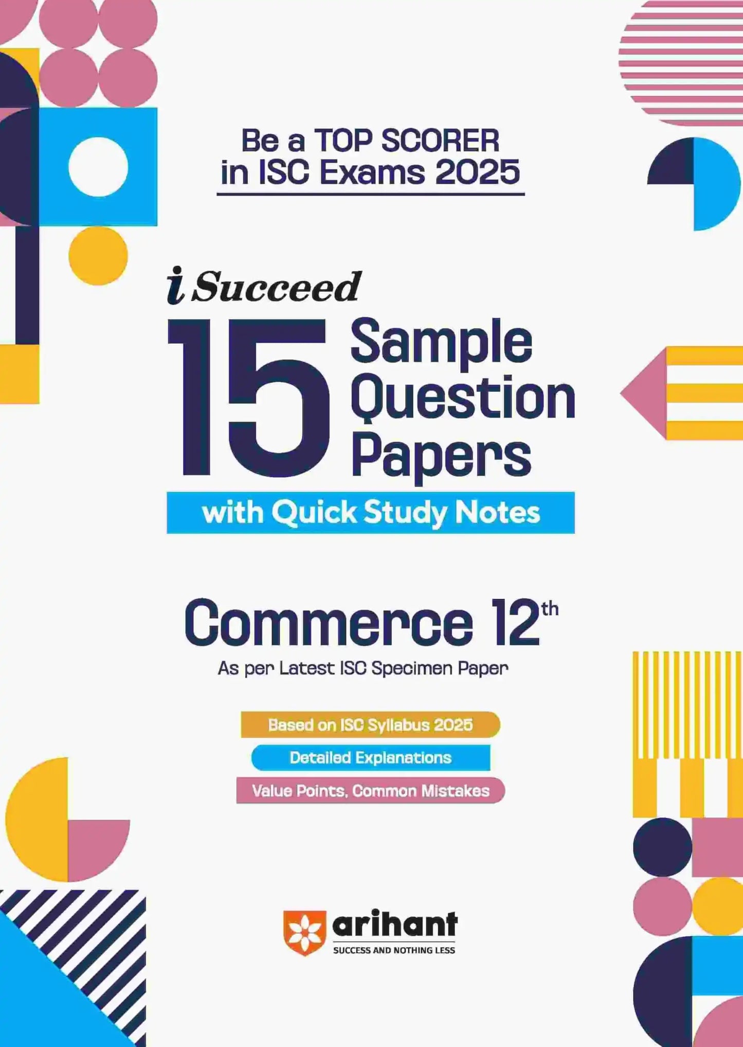 Arihant Isc Sqp Commerce Bk 12