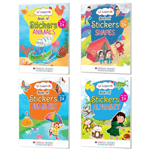 Oba Lil Legends Bk Of Stickers For Kids Age 3+(Learn About Shapes,Num,Animals,Alphabet)