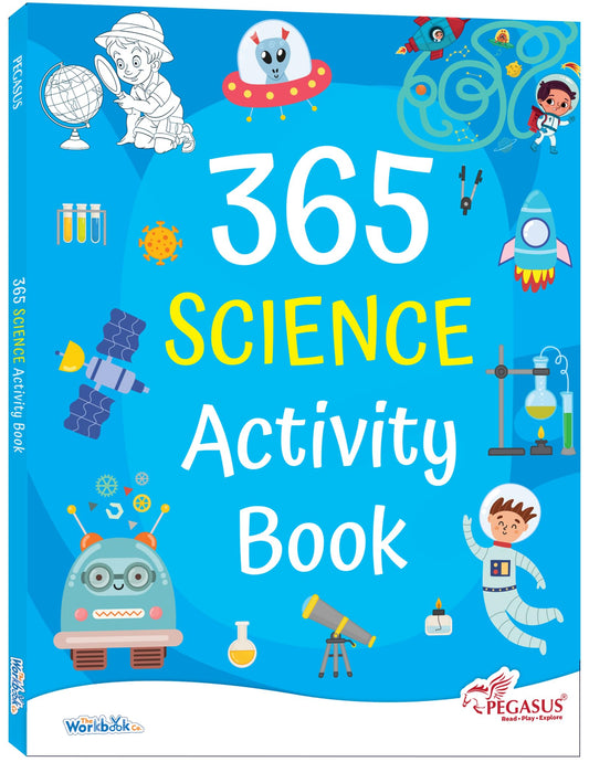 365 Science Activity Book for Kids 4+ | Fun Educational Activities with Puzzles, Mazes, Games & Coloring | Daily STEM Learning & Creativity | Best Gift for Children