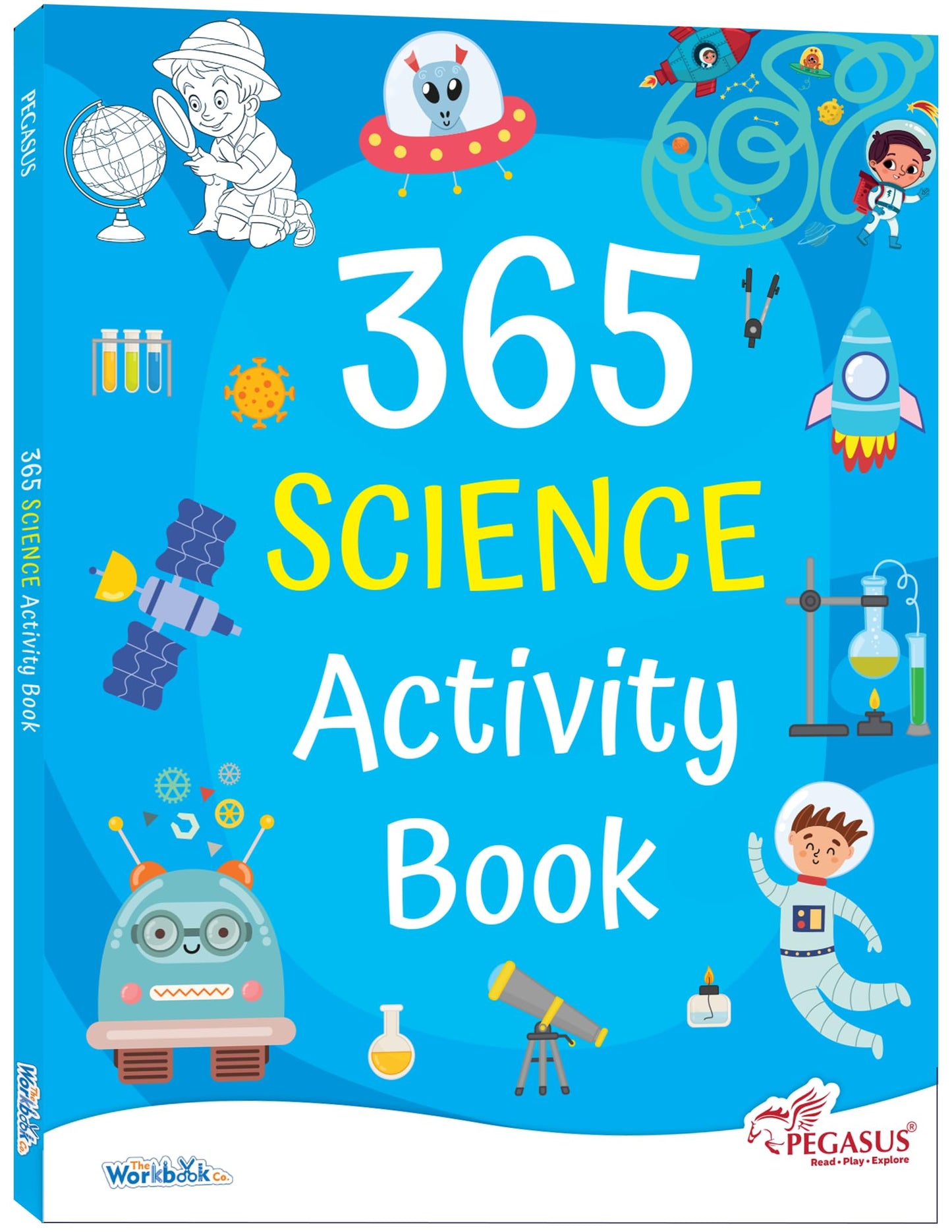 365 Science Activity Book for Kids 4+ | Fun Educational Activities with Puzzles, Mazes, Games & Coloring | Daily STEM Learning & Creativity | Best Gift for Children