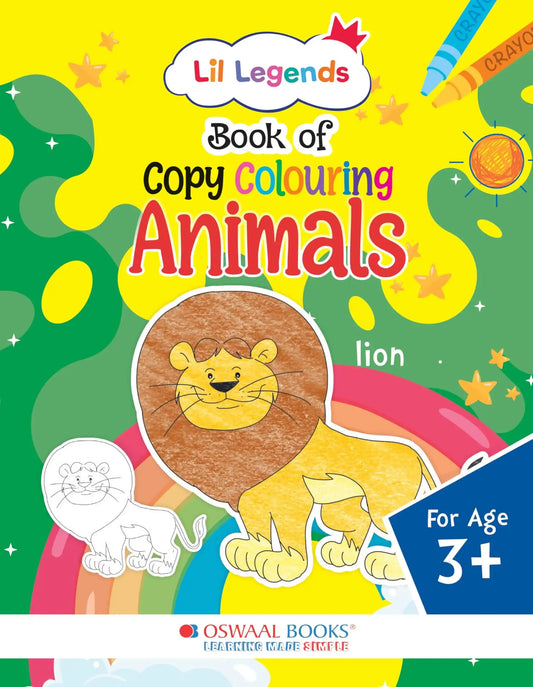Oba Lil Legends Copy Colouring For Kids To Learn About (Animal)