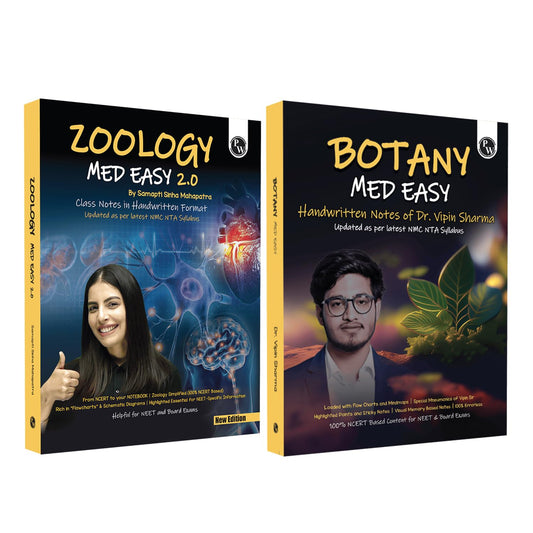 Pw Med Easy Zoology 2.0 and Botany Handwritten Notes Combo Set of 2 Bo