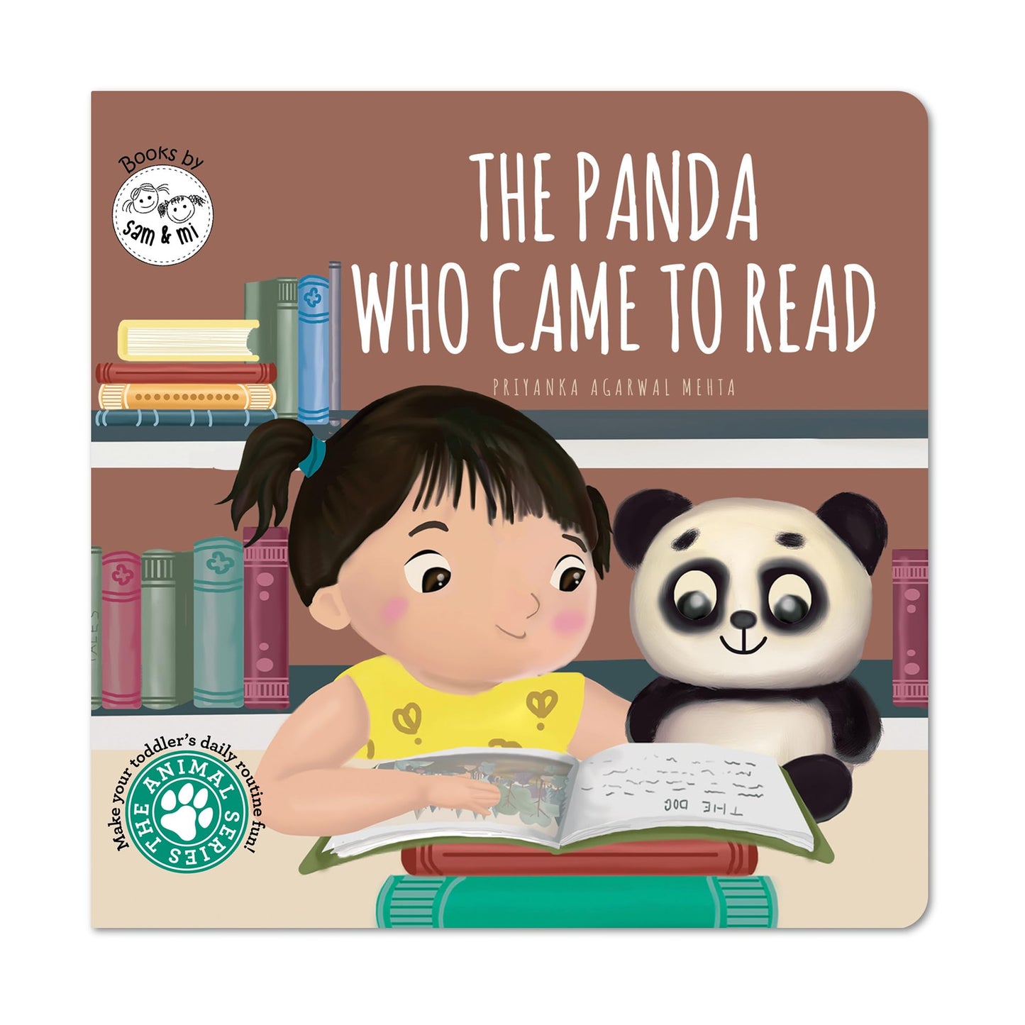 The Panda Who Came to Read: Board Book for Babies to Build Early Reading Habits by SAM & MI | Short Story Book on Toddlers' Daily Routine & Encourage Parent-Child Bonding | Up to 4 Years