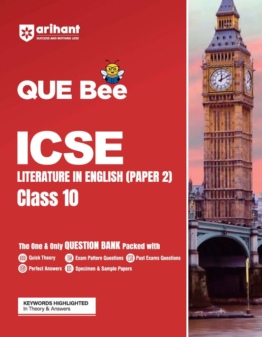 Arihant Que Bee Icse English Lit Bk 10
