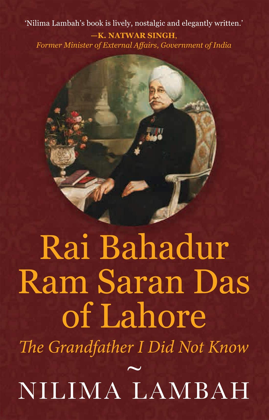 Rai Bahadur Ram Saran Das Of Lahore (Pb)