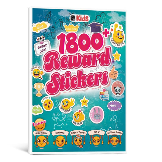 1800+ Reward Stickers Book for Kids | Cool Fun Sticker Set For Boys & Girls | Ideal for Teachers, Parents & Classroom Rewards Stickers, Learning, Achievement & Behavior Chart For Growing Children