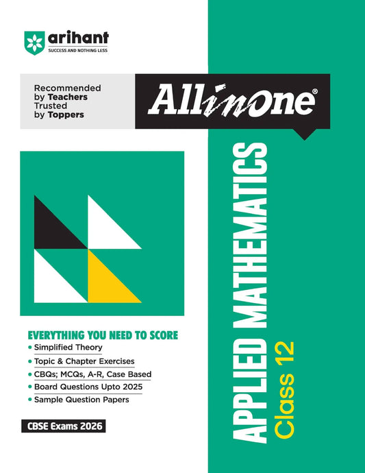 Arihant Aio Applied Maths Bk 12 [2026]