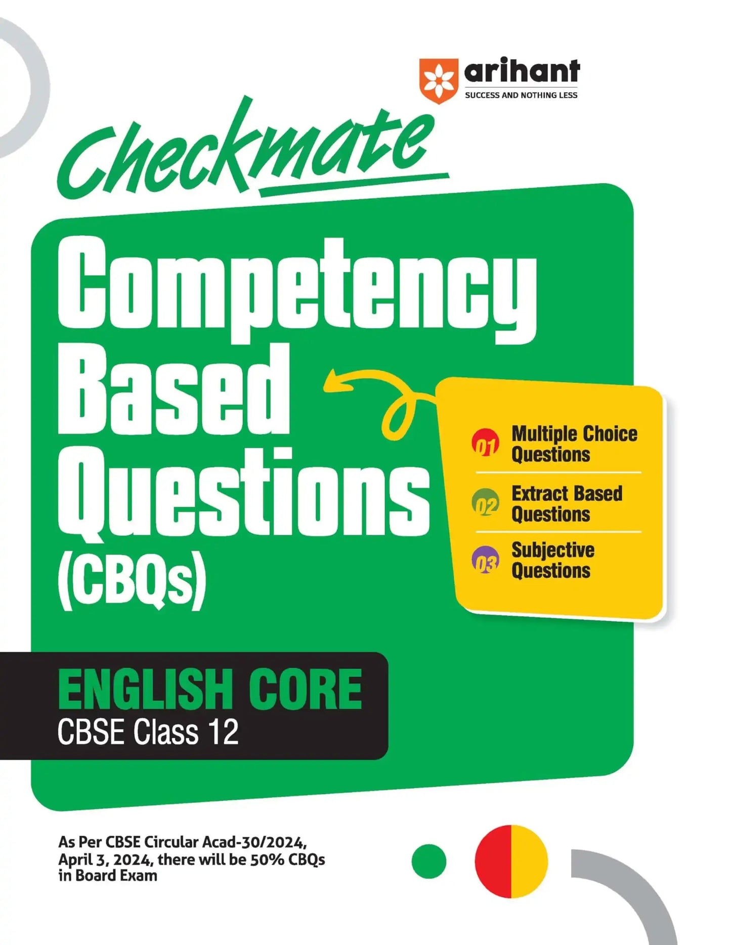 Arihant Checkmate English Core Bk 12