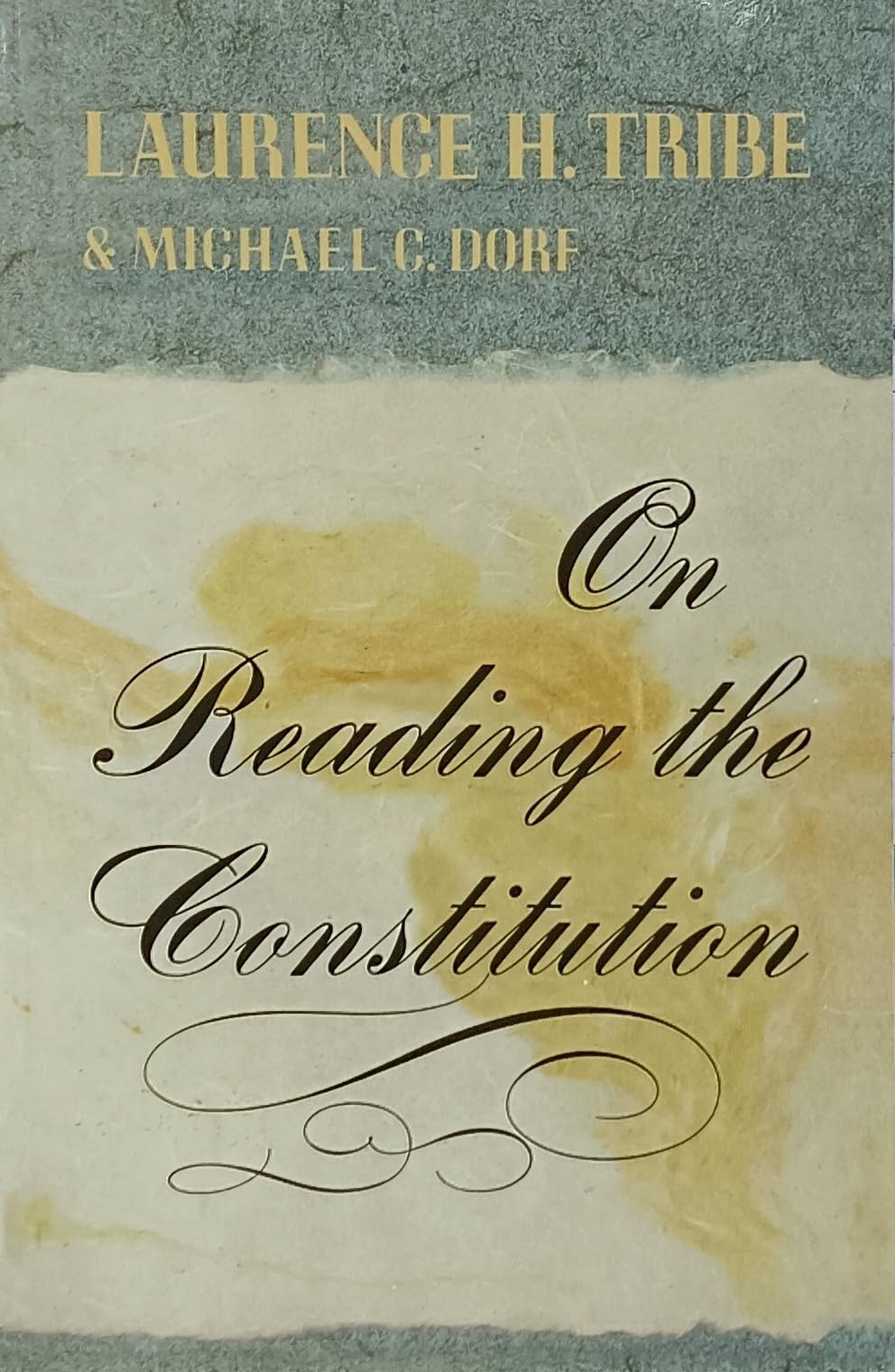 On Reading The Constitution (Paper)
