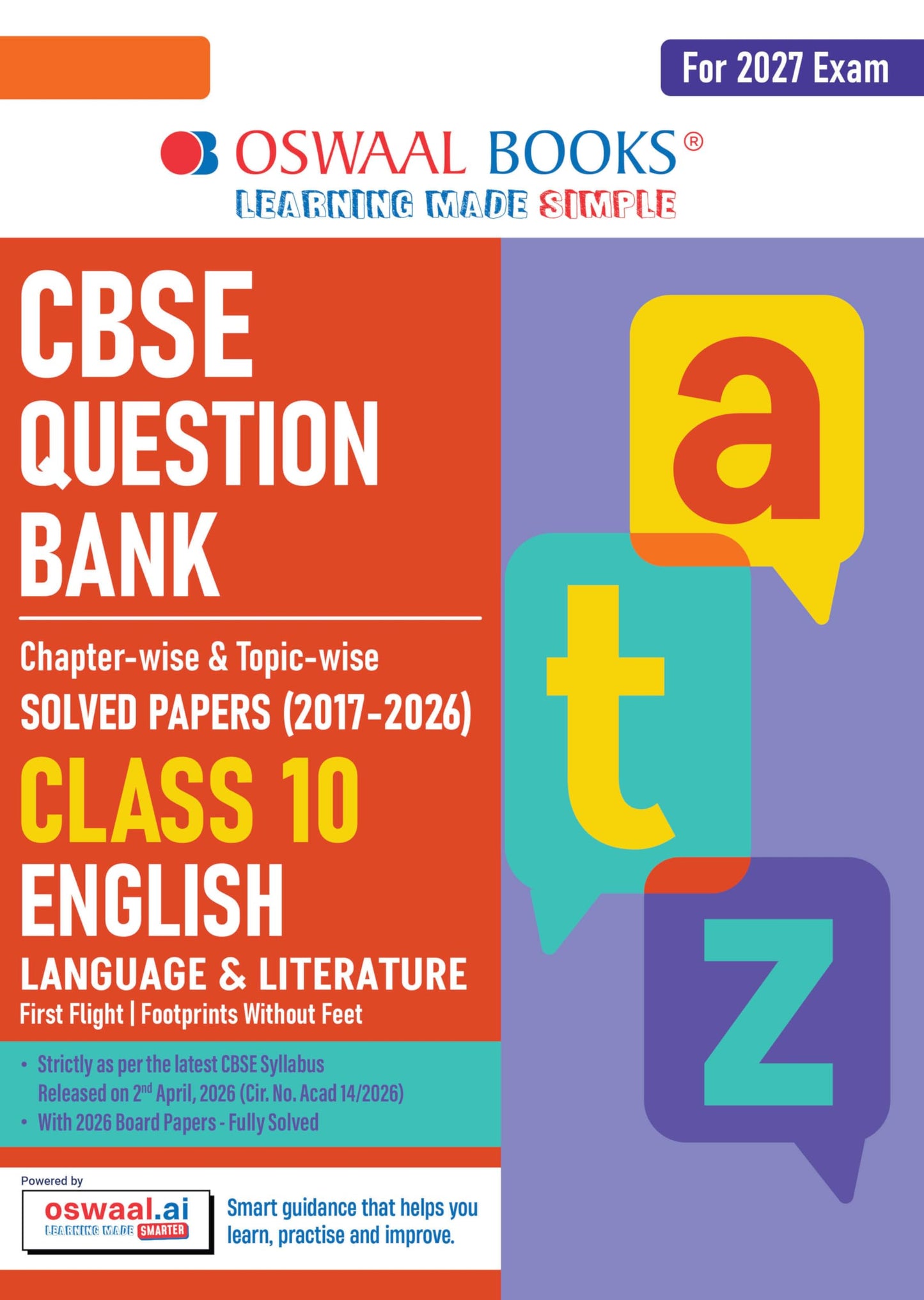 CBSE Question Bank Chapter-wise & Topic-wise Solved Papers English Lan