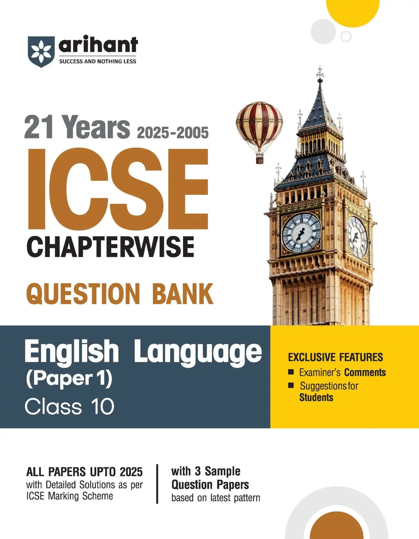 Arihant Icse Chapterwise English Paper