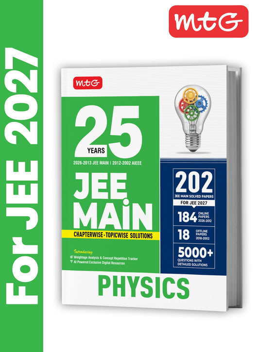 MTG 25 Years (2026-2002) JEE MAIN PYQ Book | 202 Chapter-wise & Topic-