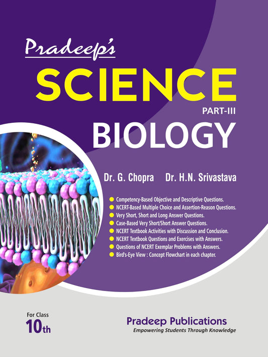 Pradeep's Science Biology Part - III for Class 10 - Examination 2026-27