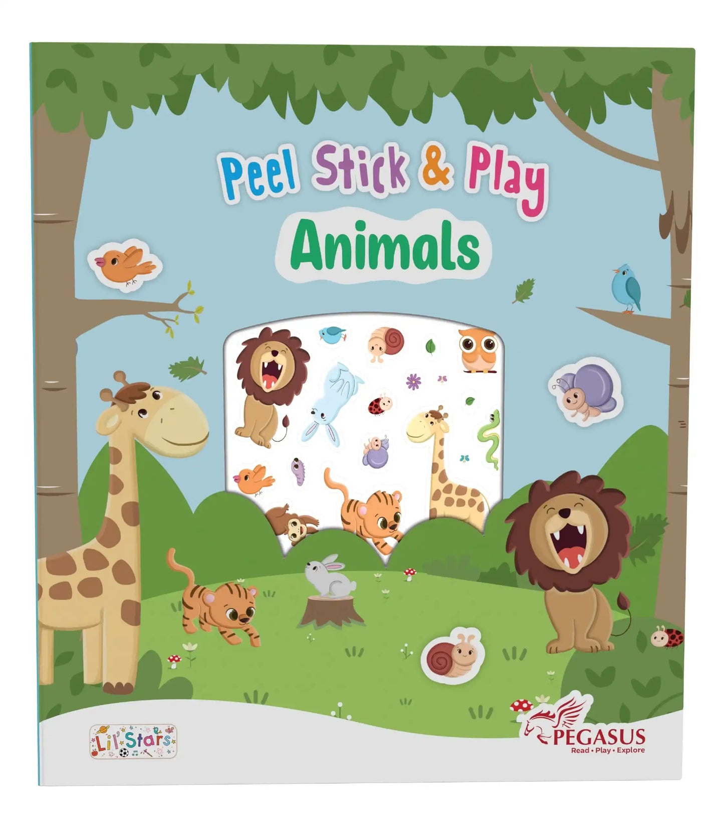Animals-Peel, Stick & Play