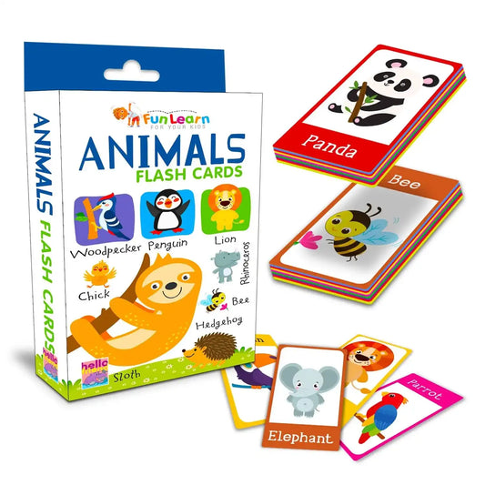 Animals 30 Flash Cards Box