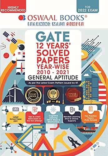 Oba Gate 12 Years Solved Papers (Gen Aptitude)