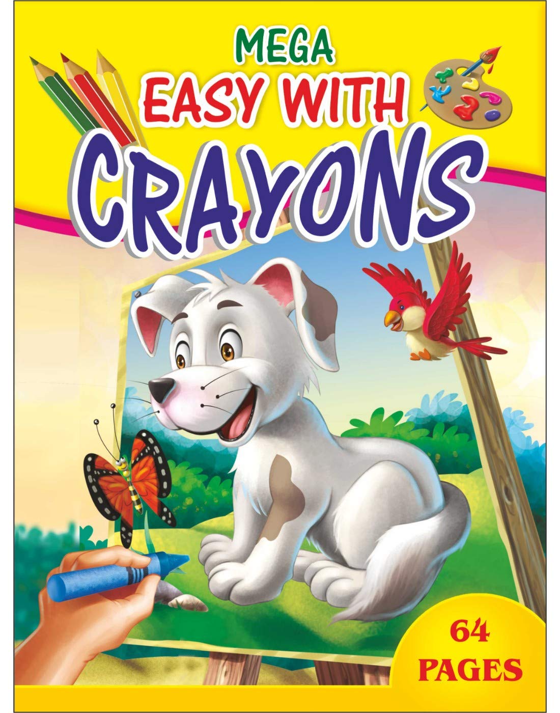 Mega Easy with Crayons - Colouring Book