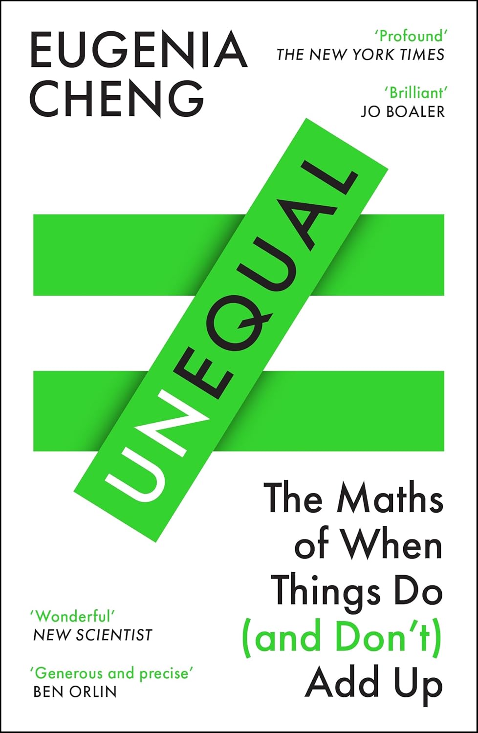 Unequal: The Maths of When Things Do and Don’t Add Up  Release Date -  04 June 2026