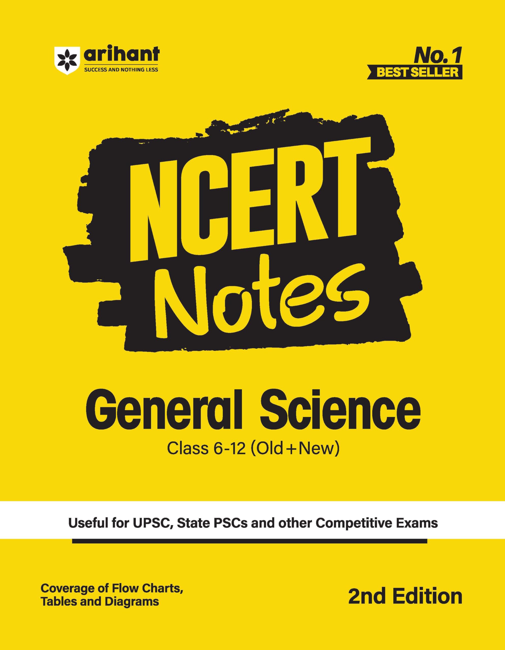 Arihant NCERT Notes General Science for Class 6-12 (Old + New) | UPSC,
