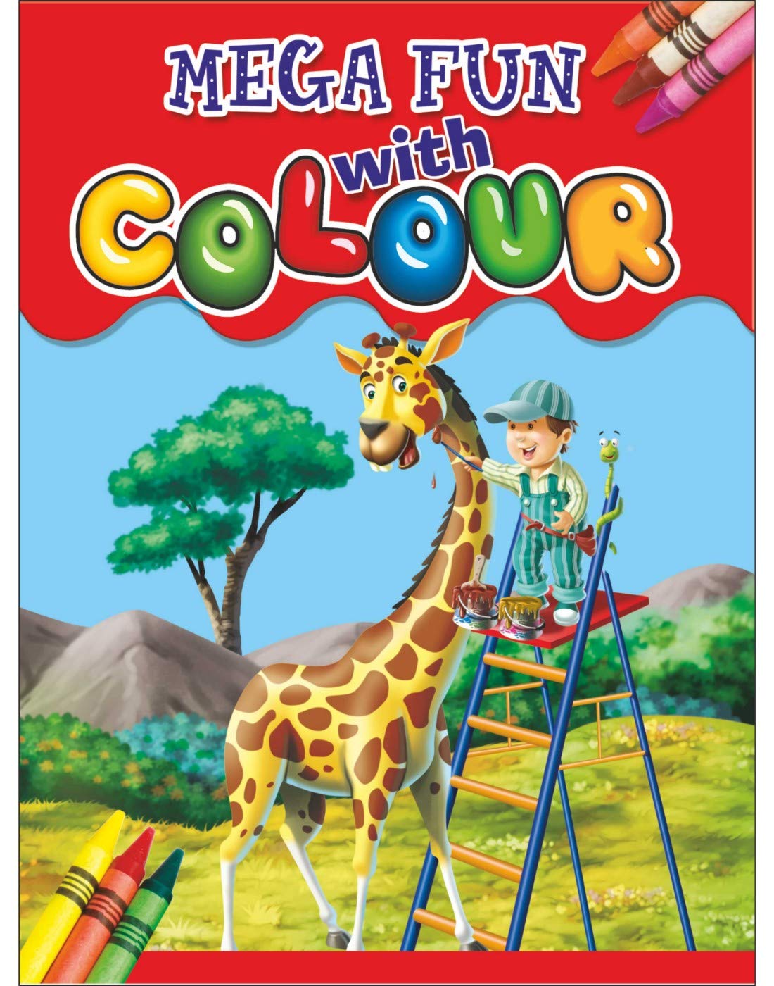 Mega Fun with Colours - Colouring Book