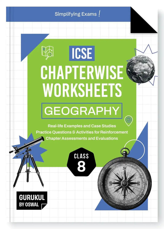 Opp Icse C/W Worksheet Geography Bk 8