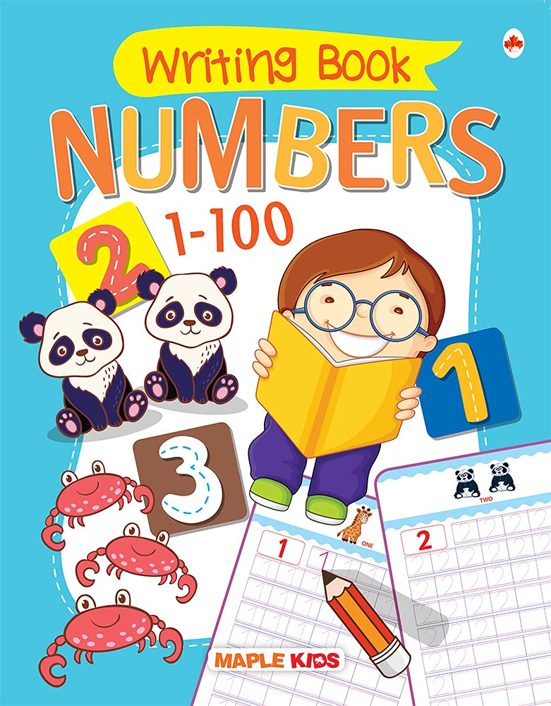 Numbers Writing Book 1-100 (Practice) - Learn and Practice - Numbers 1 to 100 - 2 to 5 Years Old Kids - Number Tracing Book - Learn Numbers - Writing Book for Toddlers, Nursery, Pre-School Children