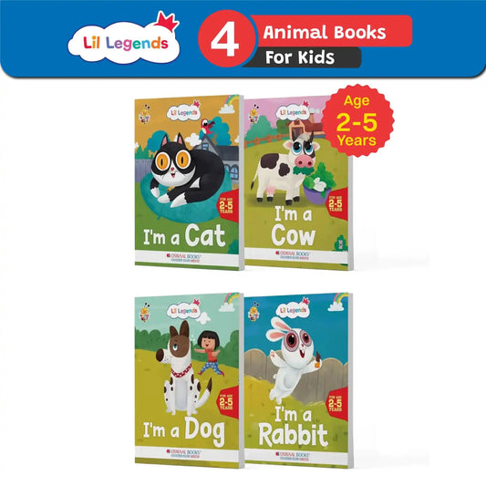 Oba Lil Legends Fascinating Pet Animals (Set Of 4 Books)