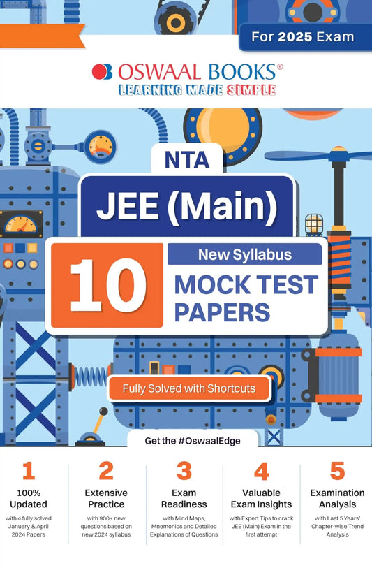 Oba Jee Main 10 Mock Test Papers Science Stream 12 (2025)