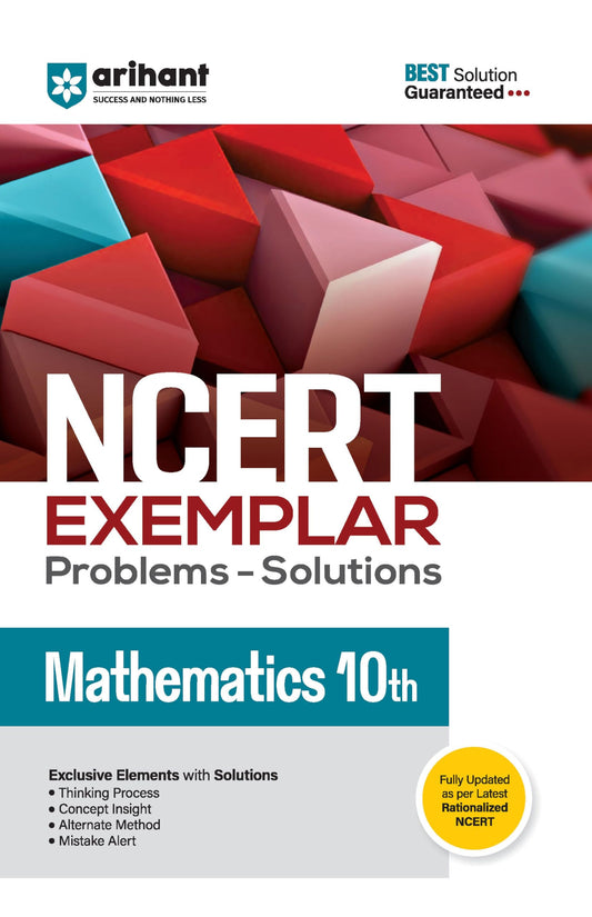 Arihant NCERT Exemplar Mathematics 10th Problems & Solutions with Excl