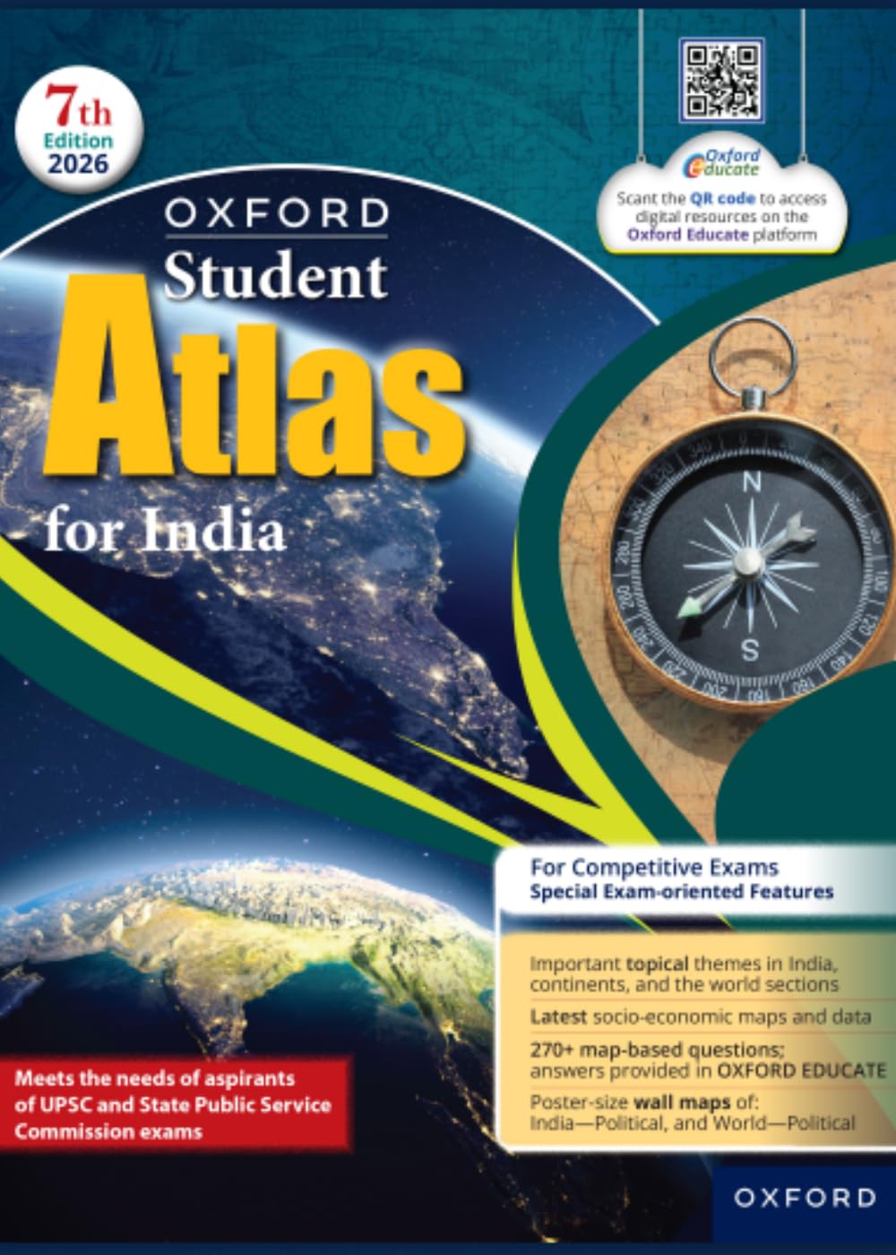 Oxford Student Atlas For India 7th/Competitive Exams edition
