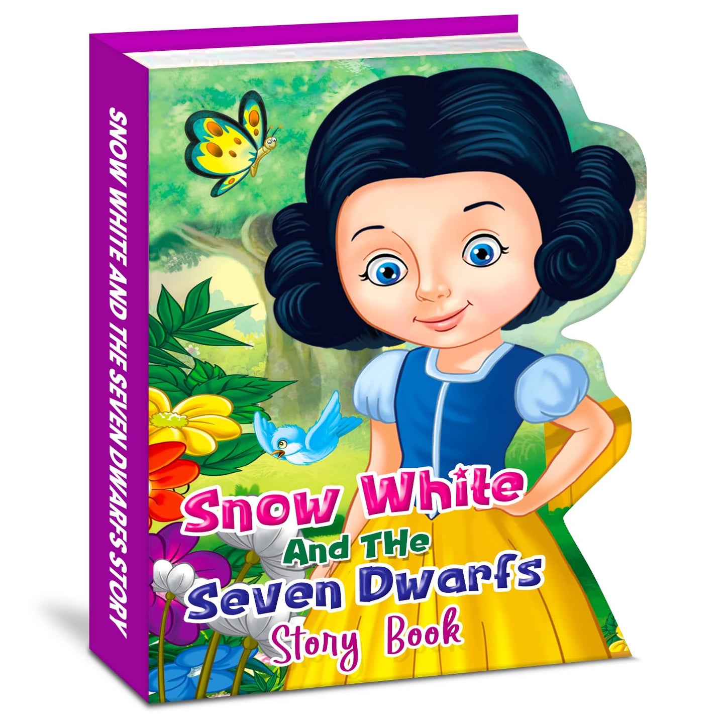 Hello Friend Books My Shaped Story Book: Snow White And The Seven Drawfs - Shaped Story Board Book for Kids